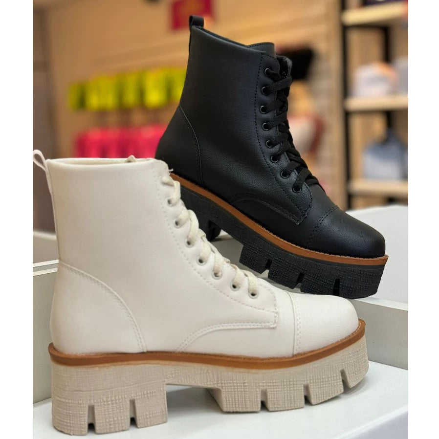 Bota Coturno Tratorada Confortável